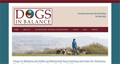 Desktop Screenshot of dogsinbalance.net